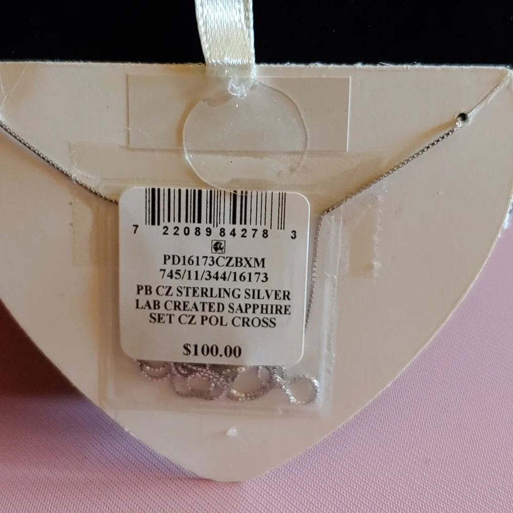 Giani Bernini 925 sterl. 2 cross pendant with cz's - Picture 2 of 4